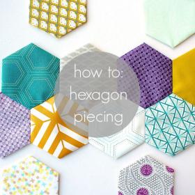 hexagon piecing tutorial