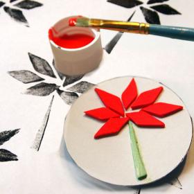 DIY Simple Stamps from Foam