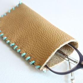 leather glasses case