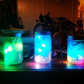 Programmable LED Firefly Jar