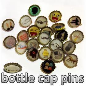 bottle cap pins