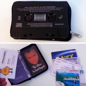 cassette tape wallet