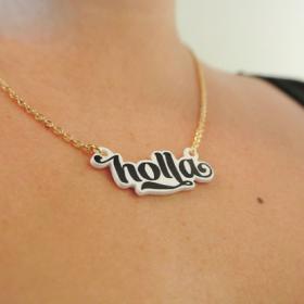 DIY Typography pendants